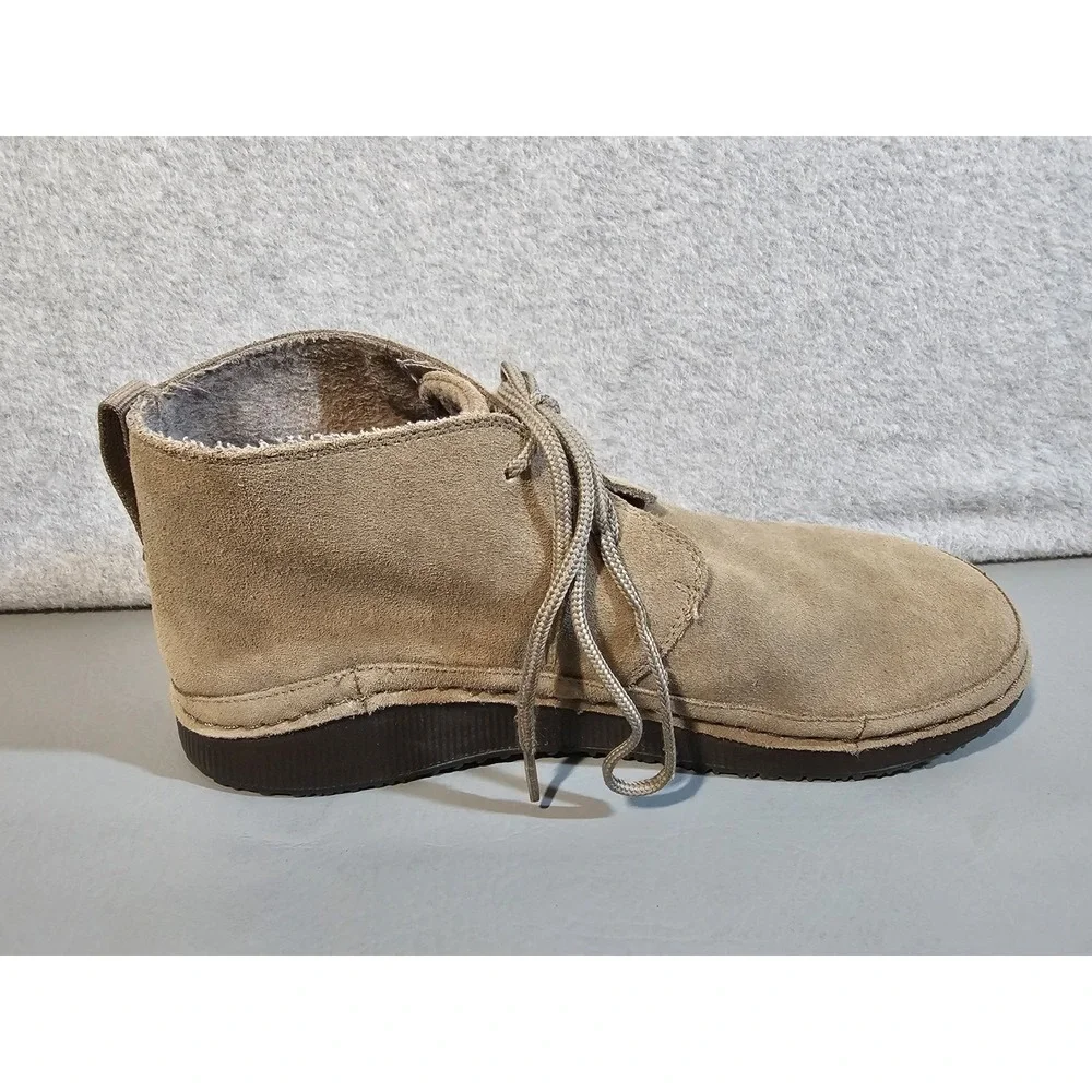 Chaco Mens US Size 9 Paonia Desert Chukka Suede Leather Boots Tan JCH108501
